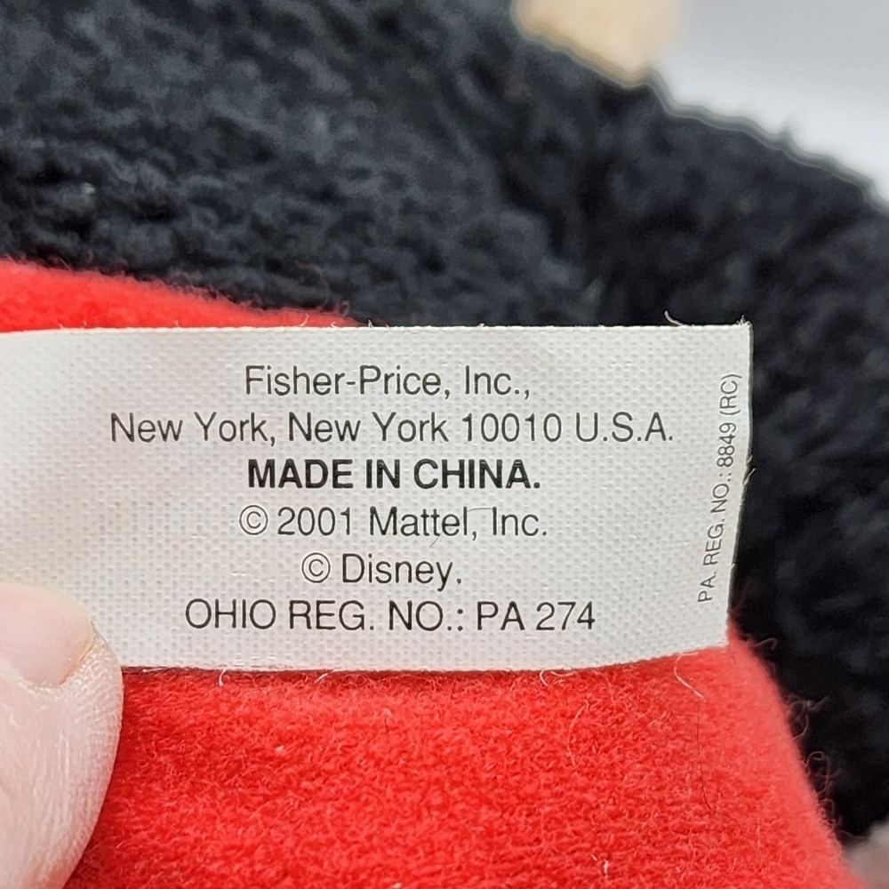 2001 Classic Mickey Mouse 18" Stuffed Plush Fisher-Price Mattel Vintage - Picture 4 of 7